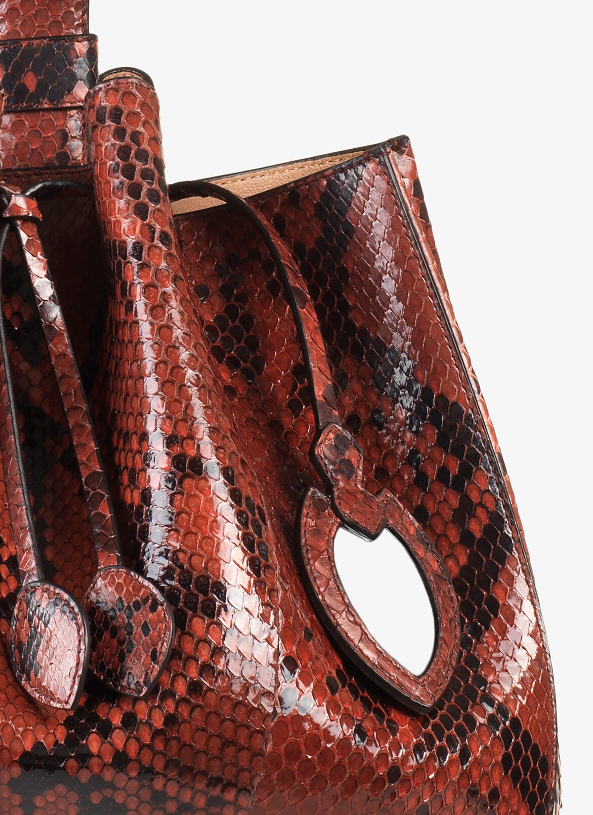 ROSEMARIE STRAP PYT.CONT.+VIENNE CLOUS ST RED FONCE ALAÏA ROT  ROSEMARIE STRAP PYT.CONT.+VIENNE CLOUS ST RED FONCE